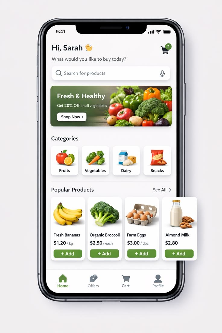 Raja Bazaar grocery store website theme preview – Raja School